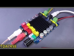 صفحه صوتی دو کانال 2X100W تقویت کننده خانگی برای گیرنده ها و تقویت کننده ها DC14-34V کلاس D TDA7498
