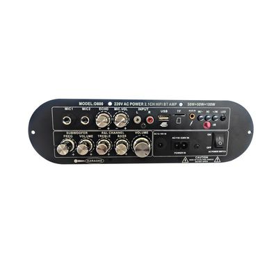 D800 حرفه ای 2.0 کانال بلوتوث تقویت کننده دیجیتال 12 ولت شارژ قابل قدرت بالا برای دی جی / کاراکه
