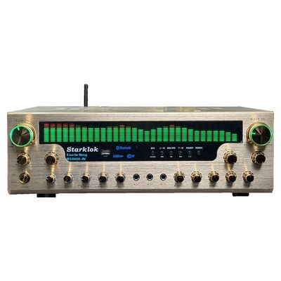 8000SW نسخه پرچمدار 7.1 CH 2500W تقویت کننده خانگی کامل آلومینیوم آلیاژ طلا بدن دو حلقه گاو پارتیشن تقویت کننده استریو