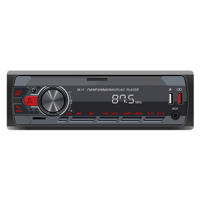 1Din MP3 Car Audio Radio BT بی سیم دو USB چراغ های رنگی تلفن APP کنترل دستیار صوتی سی دی قابل حمل برای DVD وی سی دی