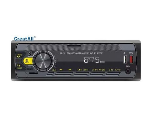 پخش کننده MP3 خودروی 12 ولتی Creatall با بلوتوث بی‌سیم هندزفری رادیو FM چراغ‌های رنگی سیستم صوتی اصلاح شده جدید و بهبود یافته