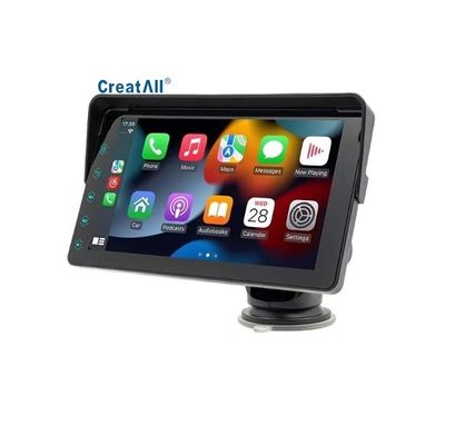 Creatall 7-اینچ قابل حمل ماشین MP5 بی سیم CarPlay برای بلوتوث FM فرستنده HD دوربین عقب نمایش قرار دادن داشبورد 1 سال