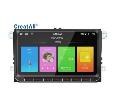Creatall جدید 9 اینچ برای فولکس واگن ماشین واحد سر برای بلوتوث MP5 پلیر سیستم اندروید GPS ناوبری CarPlay یکپارچه