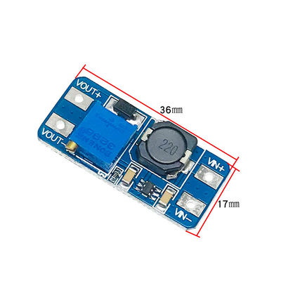 MT3608 2A DC-DC ولتاژ افزایش دهنده برد ورودی ولتاژ گسترده 2/24V Lto 5/9/12/28V ماژول برق قابل تنظیم