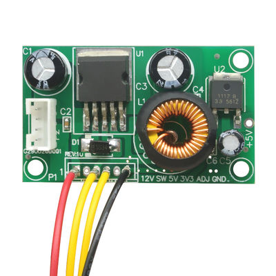 CA-1233 12 ولت به 5 ولت به 3.3 ولت ال سی دی ماژول تبدیل ولتاژ صفحه منبع تغذیه LCD با ماژول کاهنده سیم DC-DC