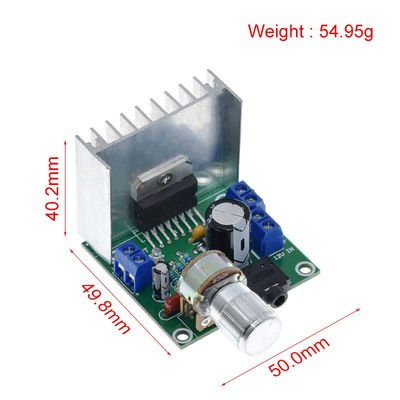 TDA7297 ماژول صوتی تقویت کننده 15W + 15W کانال دوگانه با ورودی برق DC 8-18V برای بلندگو قفسه کتاب