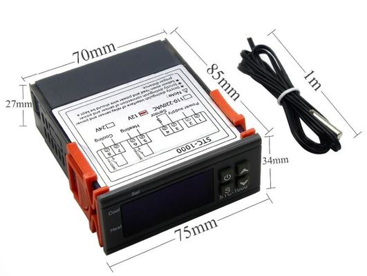 سیستم نظارت بر دما و رطوبت دیجیتال STC-1000 AC 110V-220V