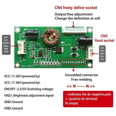 CA255S LED Driver Board Universal 10-48inch Tv led constant current board (بورد درایور LED CA255S) صفحه نمایش تلویزیون 10-48 اینچی LED با جریان ثابت