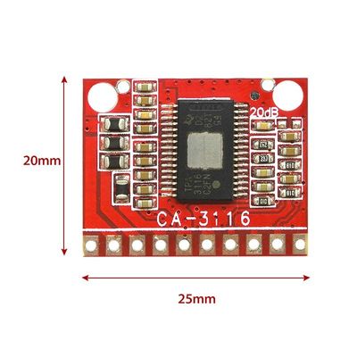 TPA3116 ماژول تقویت کننده 50W دو کانال صفحه تقویت کننده قدرت دیجیتال با DC 8V ~ 24V و بدون سر و صدا POP