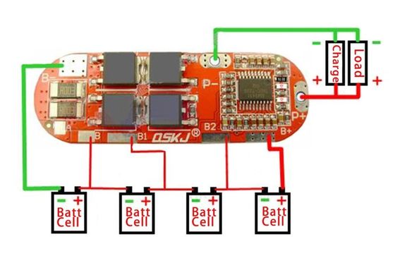 مبدل Dc Dc برد شارژ PCB Creaall PCM 4S 20A Bms