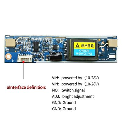 CA-2028 لامپ 2 پورت کوچک Lcd LED Backlight Driver Board برای کامپیوتر مانیتور Inverter Board