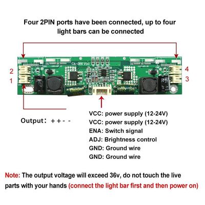 CA-266 LED Backlight Driver Board برای 32 تا 65 اینچ LED TV Inverter Board تنظیم خودکار ولتاژ