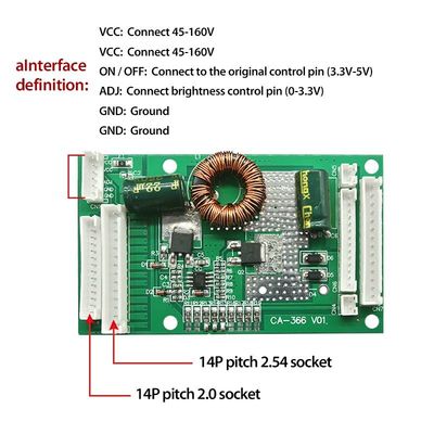 CA-366 Led Driver PCB Board 26&quot;-55&quot; با منبع تغذیه 19 ولت
