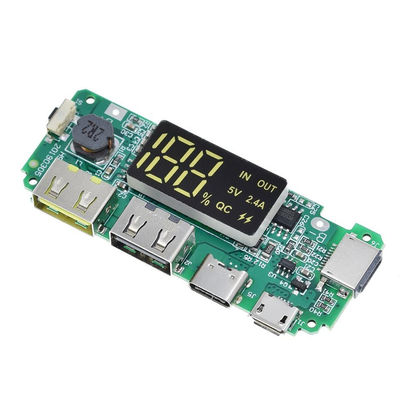 CA-524A 5V 2.4A 18650 BMS باتری محافظ هیئت مدیره میکرو / نوع C LED موبایل