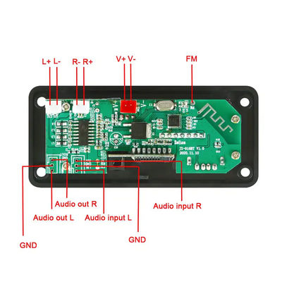پخش کننده MP3 ماژول صوتی بلوتوث 2*25W 50W با کنترل از راه دور