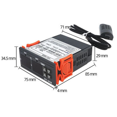 STC-3028 AC 220V DC 12V-24V کنترل کننده رطوبت دیجیتال دستگاه نظارت بر قدرت دوگانه