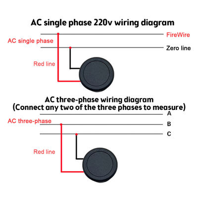 DC 4-100V AC 50-500V دیجیتال آمپرمتر ولت متر دو سیم خودرو خودرو