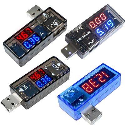 ردیاب تست شارژ آمپرمتر دیجیتال ولت متر دو درگاه USB