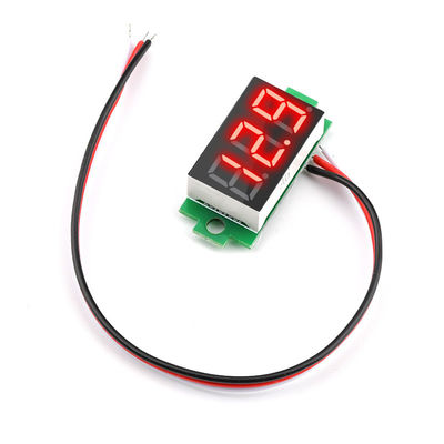 صفحه نمایش LED ولت متر 3 سیم ولت متر دیجیتال 0-100 ولت DC 0.36 اینچ