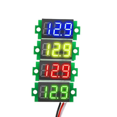 صفحه نمایش LED ولت متر 3 سیم ولت متر دیجیتال 0-100 ولت DC 0.36 اینچ
