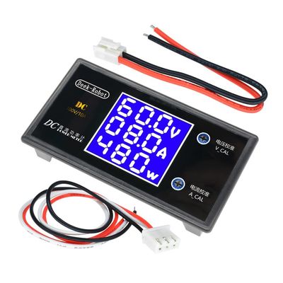 وات متر دیجیتال LCD ولت متر آمپرمتر DC 0-100V 10A 1000W
