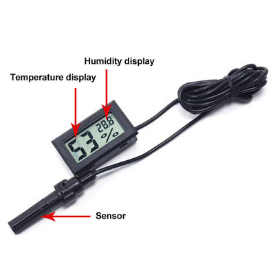 FY12 کنترل دماسنج دیجیتال رطوبت سنج LCD دماسنج دیجیتال