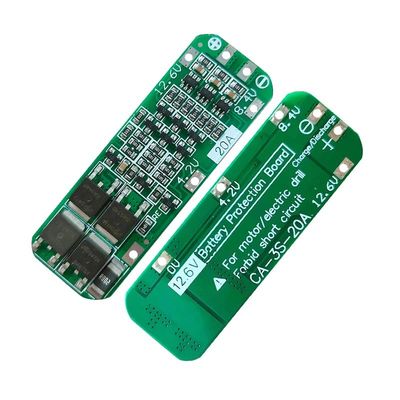 CA-3S-20A-E 11.1V 12V 12.6V BMS باتری محافظت هیئت مدیره لیتیوم 3s BMS