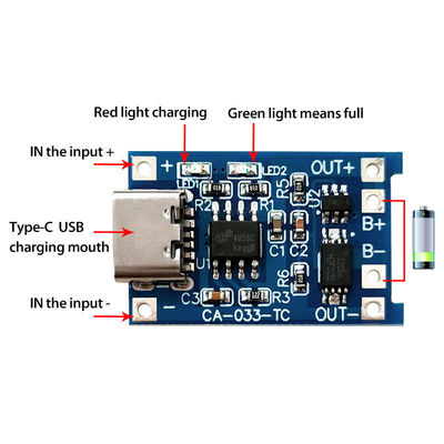 برد محافظ باتری CA-033 USB 5V BMS 2.8x1.7cm MICRO USB
