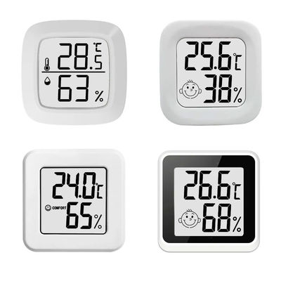 دماسنج دیجیتالی ABS دماسنج رطوبت سنج 4.3*4.3*1.2cm
