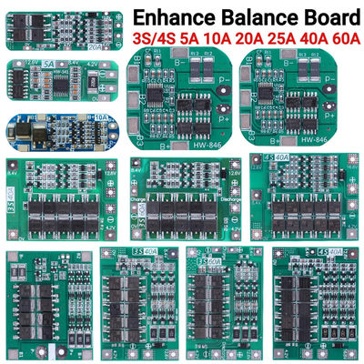 3S 4S 25A 40A 60A BMS باتری محافظت هیئت مدیره باتری لیو یون شارژ