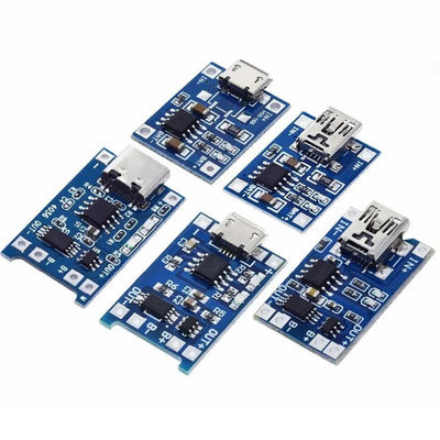 نوع C/Micro USB 5V 1A 18650 TP4056 Lithium Battery Charger Module Charging Board با حفاظت دوگانه عملکرد 1A Li-I