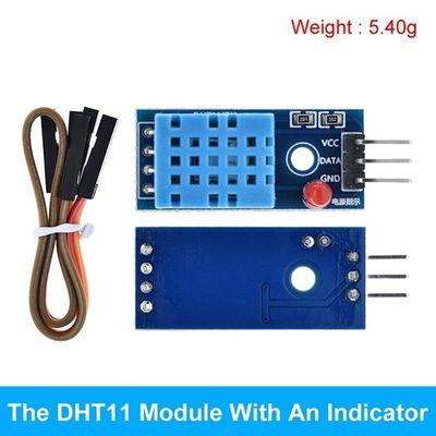 ماژول سنسور دما و رطوبت DHT11 سیستم عامل اندروید با LED