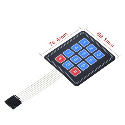 16 کلید مبرن سوئیچ صفحه کلید 4 * 4 صفحه کلید ماتریس برای DIY KIT