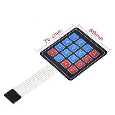 16 کلید مبرن سوئیچ صفحه کلید 4 * 4 صفحه کلید ماتریس برای DIY KIT