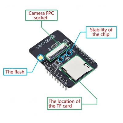 ESP32 ESP32-S Wifi BT Development Board با ماژول دوربین OV2640 ESP32-CAM