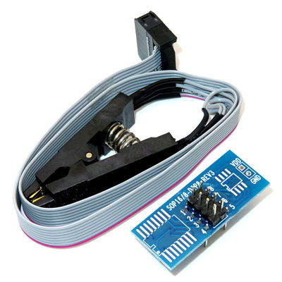 CH341A 24 سری 25 EEPROM Flash BIOS ماژول برنامه نویس USB + SOIC8 SOP8 کلیپ تست برای EEPROM 93CXX / 25CXX / 24CXX