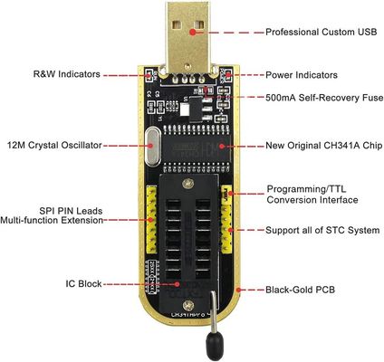 CH341 ماژول CH341 24 25 سری EEPROM Flash BIOS ماژول برنامه نویس USB 93CXX/25CXX /24CXX