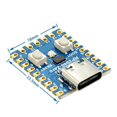 RP2040-صفر برای ریزبرگی پی میکروکنترلر PICO توسعه هیئت مدول دو هسته ای Cortex M0 + پردازنده 2MB فلش