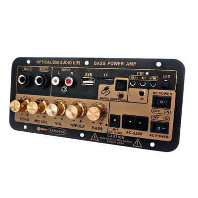 D50 برد تقویت کننده با صوتی نوری بلوتوث AMP USB FM رادیو TF Player DIY Audio Subwoofer ماشین