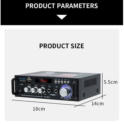 تقویت کننده استریو 120 وات LDZS AV-298BT با بی سیم BT 2.0 و کیفیت صدا HIFI