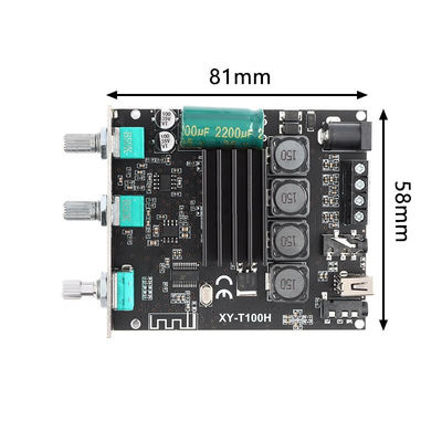 XY-T100H بلوتوث 5.0 برد تقویت کننده صوتی 100WX2 با کنترل Sinilink-APP و قدرت دیجیتال استریو TPA3116D2