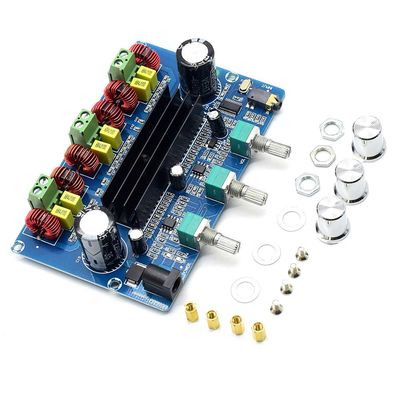 CA-3166B بلوتوث 5.0 برد تقویت کننده 2 * 50W + 100W 2.1 کانال TPA3116D2 با منبع برق DC12 ~ 24V