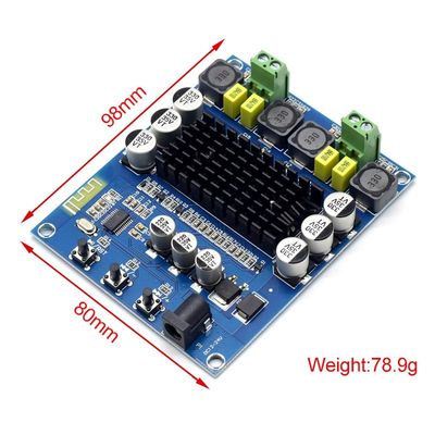 برد تقویت کننده دیجیتال بی سیم TPA3116D2 با توان خروجی 2*50 وات تقویت کننده بلندگو بلوتوث 5.0 DIY DC12-24V