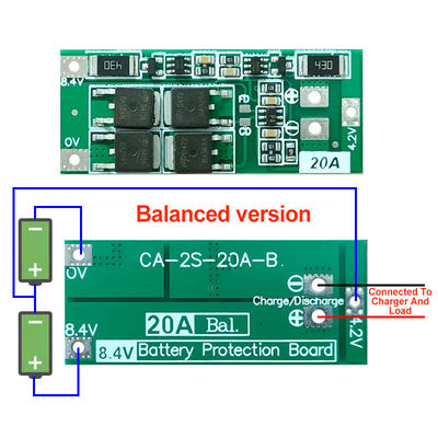 2S 20A 7.4V 8.4V 18650 لیتیوم باتری محافظ هیئت مدیره استاندارد/توازن Diy Bms برای 18650