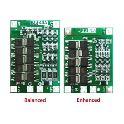 CA-3S-40A شارژر باتری لیتیوم لیتیوم لیپو سلول ماژول PCB BMS محافظ هیئت مدیره برای موتور حفاری 12.6V با تعادل