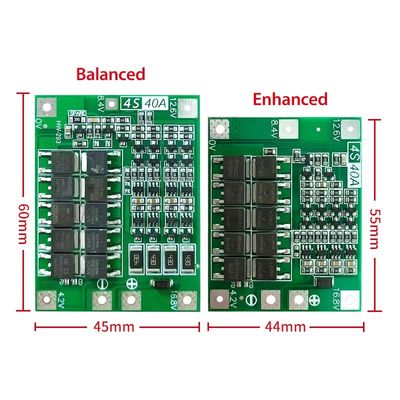 CA-4S-40A شارژر باتری لیتیوم یون ماژول سلول لیپو PCB BMS محافظ صفحه برای موتور حفاری 12.6V با تعادل