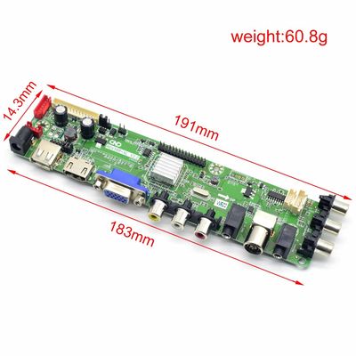 HDV56R-AL V2.2 V56 Universal TFT LED TV Mainboard LCD Controller Board برای تلویزیون های SKD کیت و قطعات
