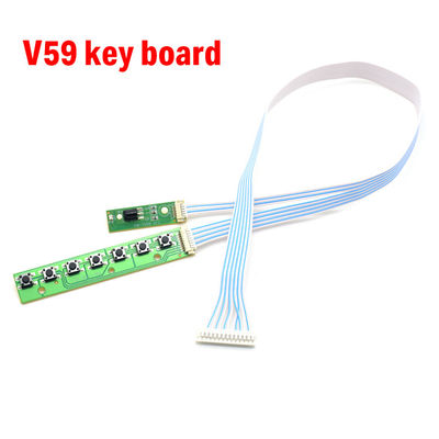 7K V59 V56 Universal 7 Keys صفحه کلید برای تلویزیون LCD صفحه اصلی هماهنگی صفحه کلید با IR