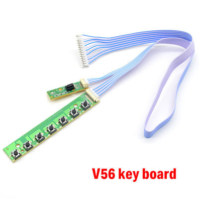7K V59 V56 Universal 7 Keys صفحه کلید برای تلویزیون LCD صفحه اصلی هماهنگی صفحه کلید با IR