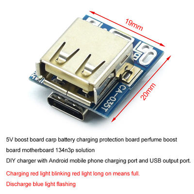 CA-035 5V Boost Step Up Power Module لیتیوم لیپو باتری شارژ محافظ صفحه نمایش LED USB برای شارژر DIY